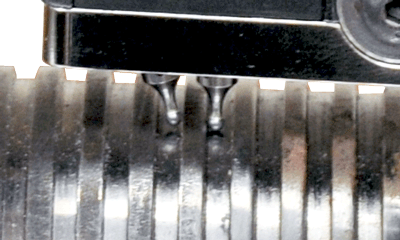 Gagemaker-Tooth-Width-Gage-on-Part-Closeup